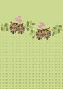 Seamless Owls on Branches Background