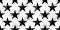 Seamless painted patriotic stars black and white artistic acrylic paint texture background Royalty Free Stock Photo