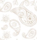 Seamless paisley background for design