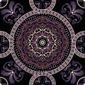 Seamless Paisley background, floral pattern. Colorful ornamental Indian ornament
