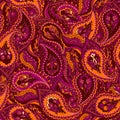 Seamless paisley Indian pattern