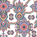 Seamless paisley pattern. Oriental design for fabric, prints, wrapping paper, card, invitation, wallpaper.