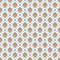Seamless paisley pattern on white background Royalty Free Stock Photo