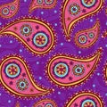 Seamless paisley texture. Royalty Free Stock Photo
