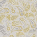 Seamless paisley texture for your design. Endless pattern with paisley. Royalty Free Stock Photo