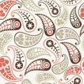 Seamless paisley texture Royalty Free Stock Photo