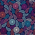 Seamless paisley texture Royalty Free Stock Photo