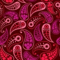 Seamless paisley texture for your design. Endless pattern with p Royalty Free Stock Photo