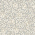Seamless paisley texture for your design. Endless pattern with p Royalty Free Stock Photo