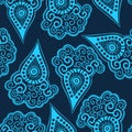 Seamless paisley texture for your design. Royalty Free Stock Photo