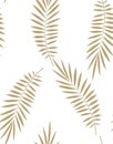 Seamless palm leaf pattern Royalty Free Stock Photo