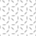 Seamless Paper Clips Vector Pattern Royalty Free Stock Photo