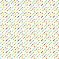 Seamless parallel diagonal overlapping color lines pattern background. Vector illustration.