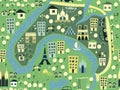 Seamless paris background in vector Royalty Free Stock Photo