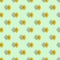 seamless pasta pattern on a green background