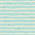 Seamless Pastel Blue Pattern with stripes. Vector Illustration Royalty Free Stock Photo