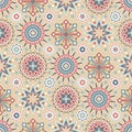 Seamless Pastel Colored African Design Pattern