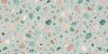 Seamless pastel pebble pattern a soft, elegant design for textiles and interior decor. Generative AI Royalty Free Stock Photo