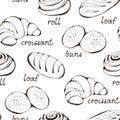 Seamless pastry pattern