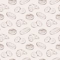 Seamless pastry pattern