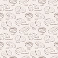 Seamless pastry pattern