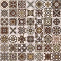 Seamless patchwork pattern, tiles, ornaments Royalty Free Stock Photo