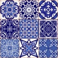 Seamless patchwork pattern, tiles, ornaments Royalty Free Stock Photo