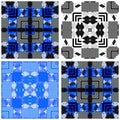 Seamless patchwork plaid tartan checkered pattern