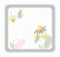 Seamless Patchwork Square Pastel flowers