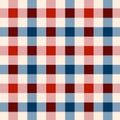 Seamless patriotic gingham pattern