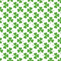 Seamless patten with green clover