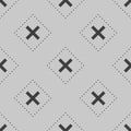 Seamless Patten Made From Crosses and Dots Royalty Free Stock Photo