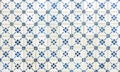 Seamless patter made of traditional azulejos tiles Royalty Free Stock Photo