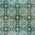 Seamless patter made of traditional azulejos tiles Royalty Free Stock Photo