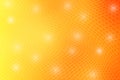 Vector Abstract Warping Metal Mesh in Orange and Yellow Gradient Background