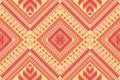 eamless design pattern, traditional flower geometric zigzag