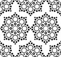 Seamless pattern Aboriginal dot painting, Mandala repetitive design, Australian folk art background