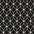 Seamless pattern. Abstract background, thin wavy lines, lattice Royalty Free Stock Photo