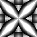 Seamless pattern of abstract balck and white element of lines and triangles.