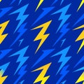 Seamless pattern Abstract blue electric lightning vector Royalty Free Stock Photo