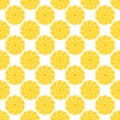 Seamless pattern with abstract color circle