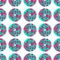 Seamless pattern with abstract colorful circles Royalty Free Stock Photo