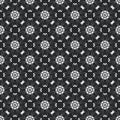 Seamless pattern with abstract flowers. Vector