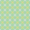 Seamless pattern of abstract flowers