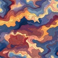 Seamless Pattern - Abstract Geological Waves