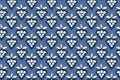 Seamless pattern with abstract geometric spots, drops, dots. Modern design bright blue print. Royalty Free Stock Photo