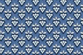 Seamless pattern with abstract geometric spots, drops, dots. Modern design bright blue print.