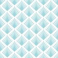 Seamless Pattern Abstract Graphic Fans Blue And White