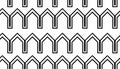 Seamless pattern with Abstract line, oblique black segments, patterns, textile background. Black and white design Royalty Free Stock Photo