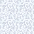 Seamless vector pattern with abstract maze, labyrinth, organic shapes, irregular fluid lines. Generative AI Royalty Free Stock Photo